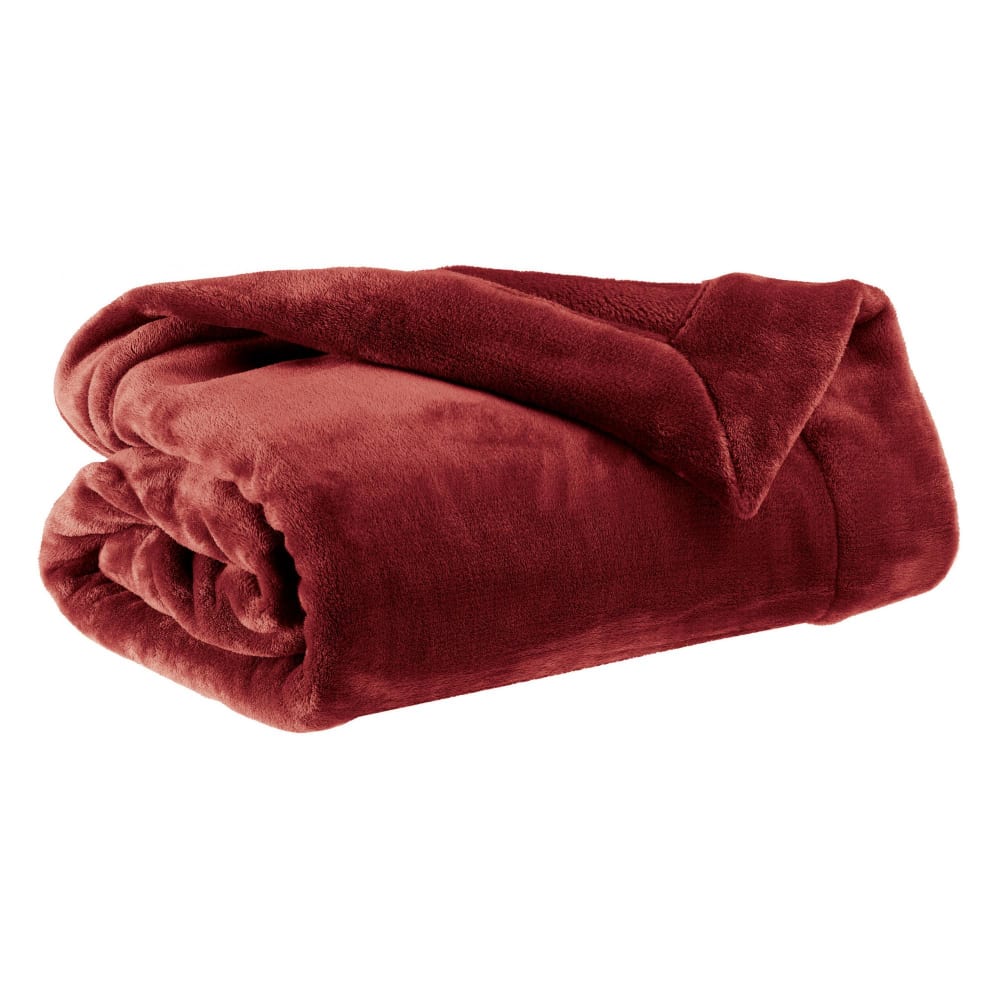 Plaid  en polyester geranium - 150