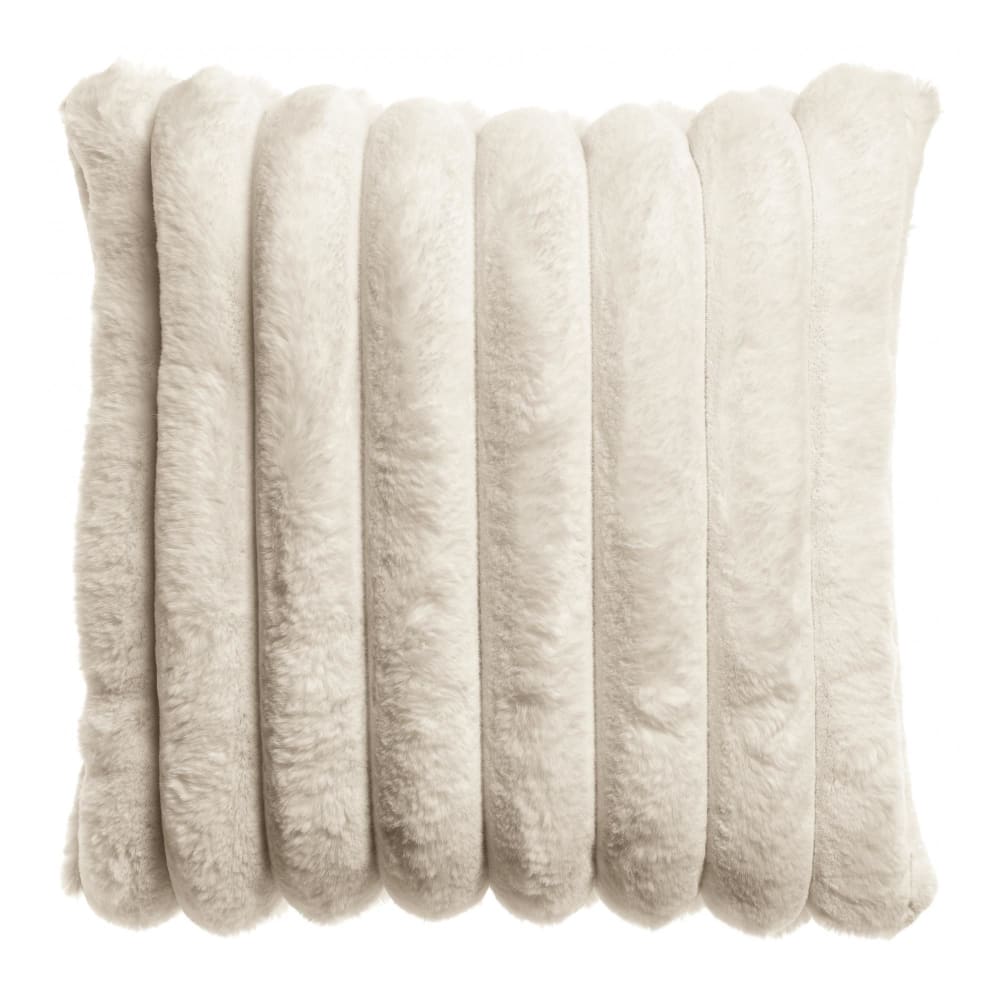 Coussin  en polyester neige 45 x 45 cm