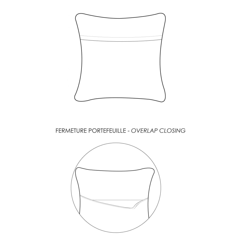 Coussin stonewashed en coton caviar 45 x 45 cm — vue 4