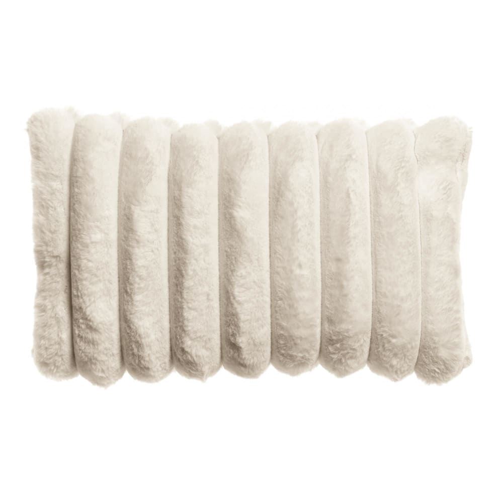 Coussin  en polyester neige 30 x 50 cm