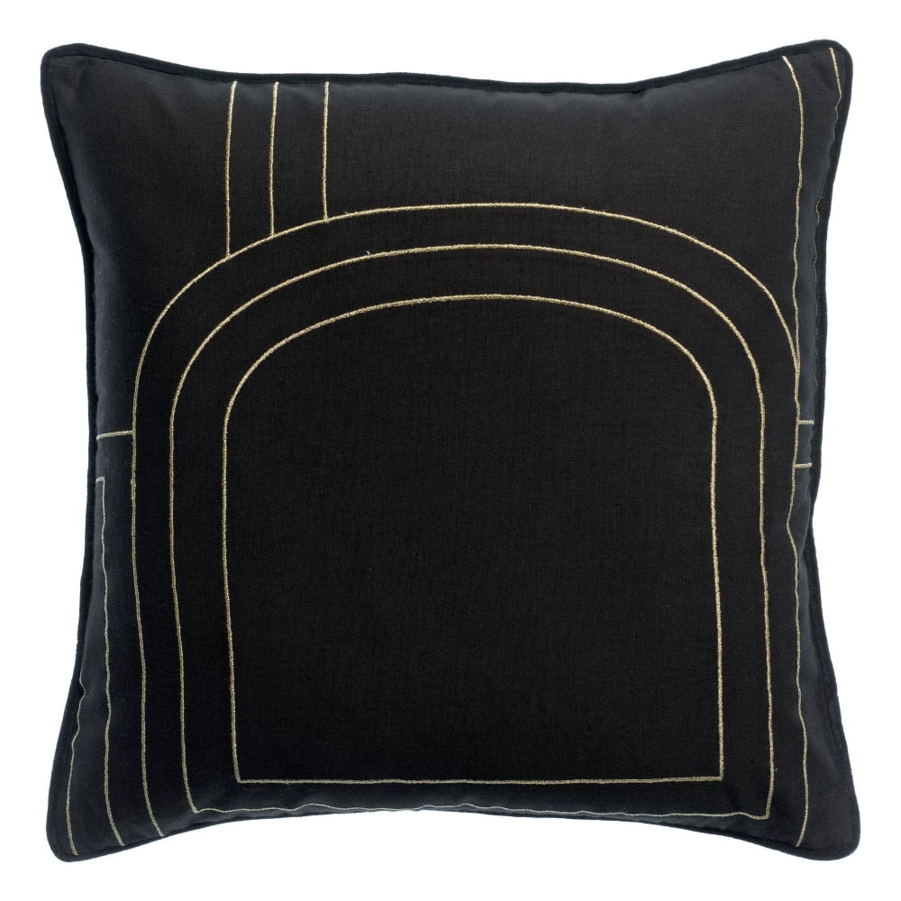 Coussin en coton caviar 45 x 45 cm
