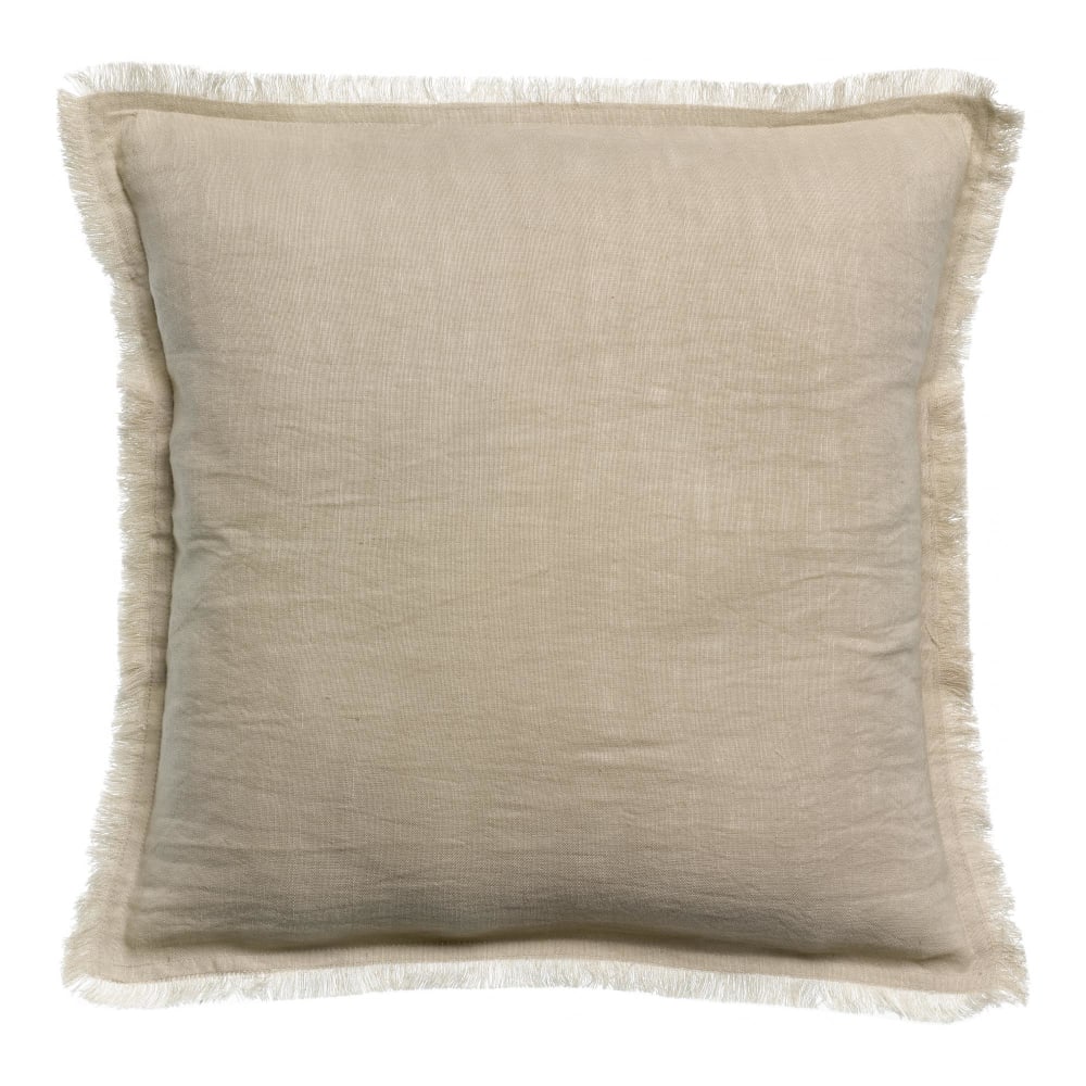 Coussin uni en lin lin 45 x 45