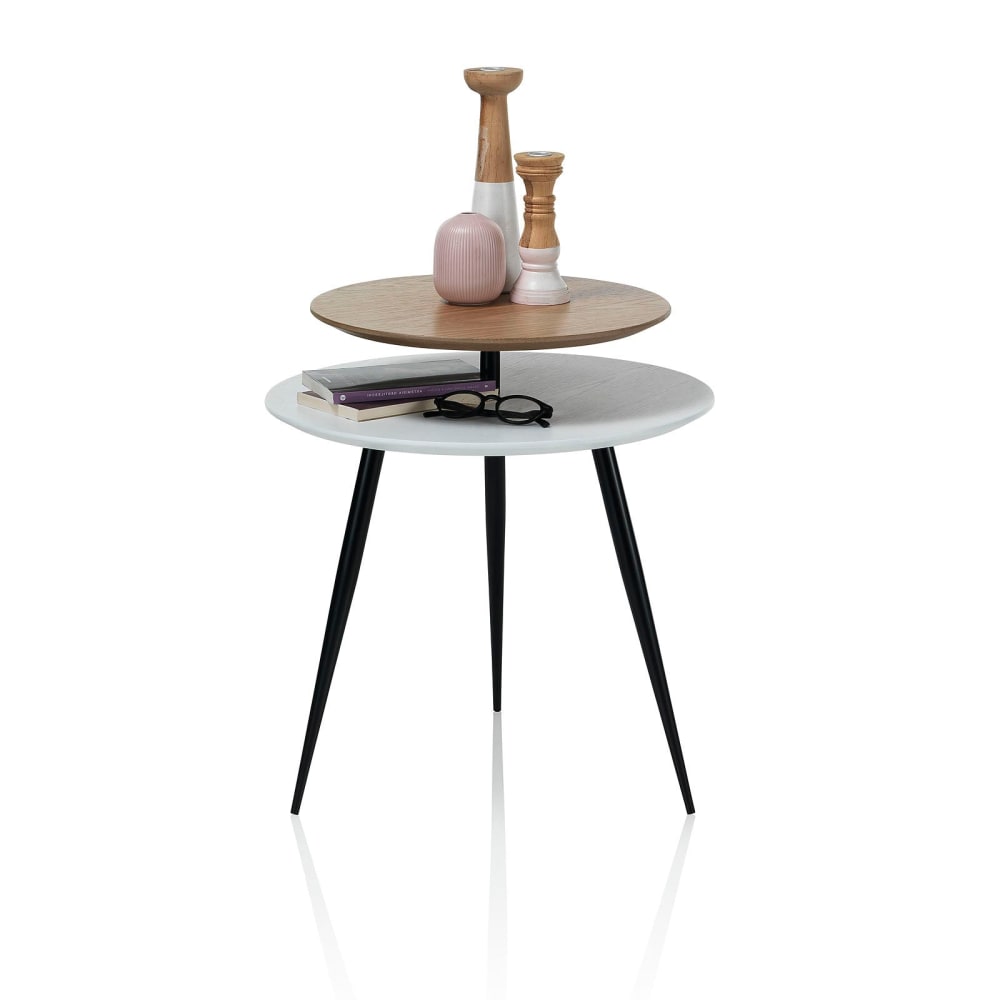 Table basse en métal et MDF blanc - Maisons du Monde