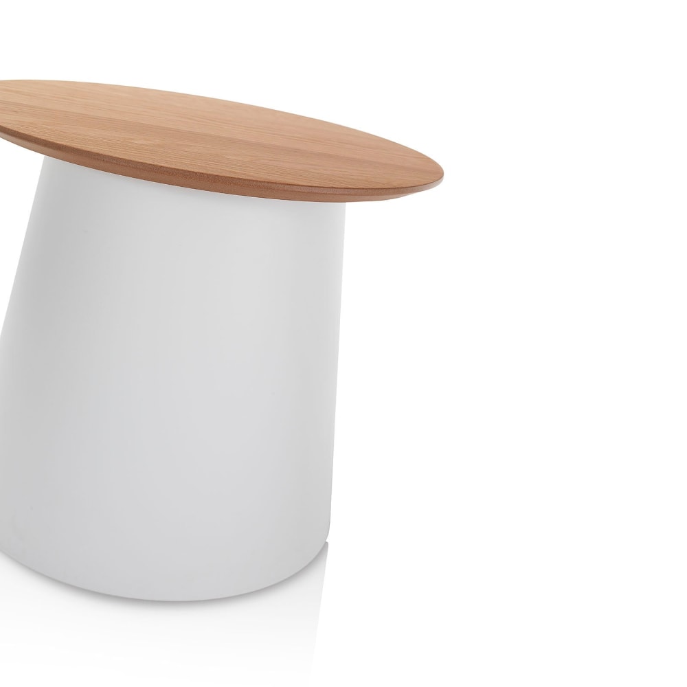 Table basse en polypropylène blanc et MDF - Maisons du Monde