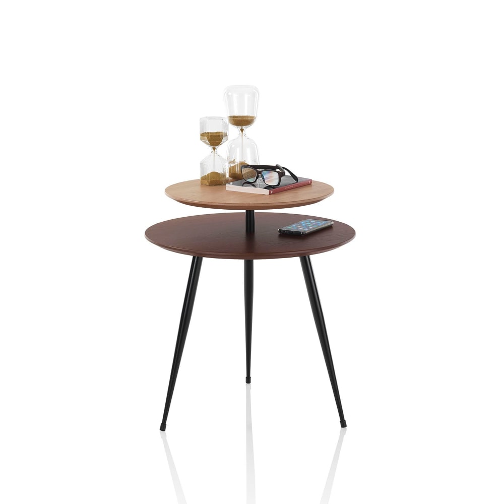 Table basse en métal et MDF noyer - Maisons du Monde