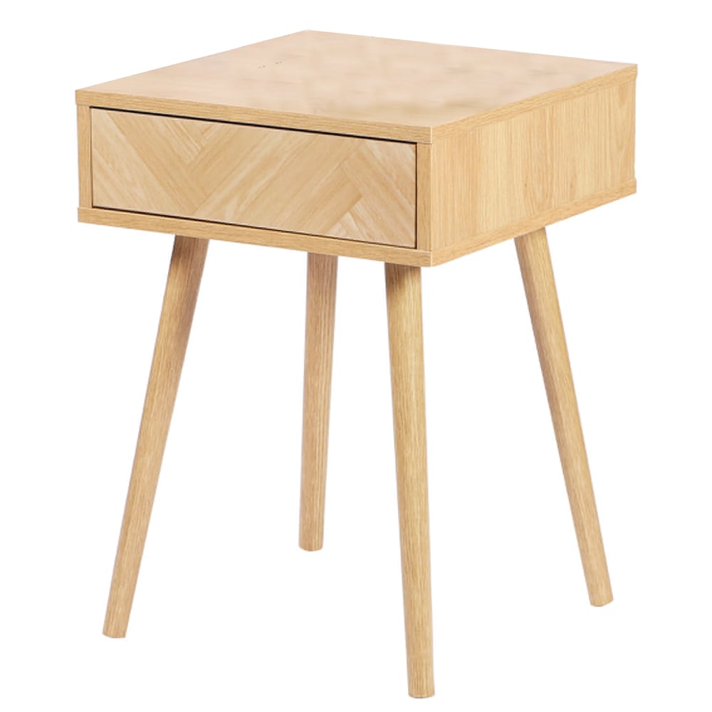 Table de chevet bois 1 tiroir 40x40x55cm