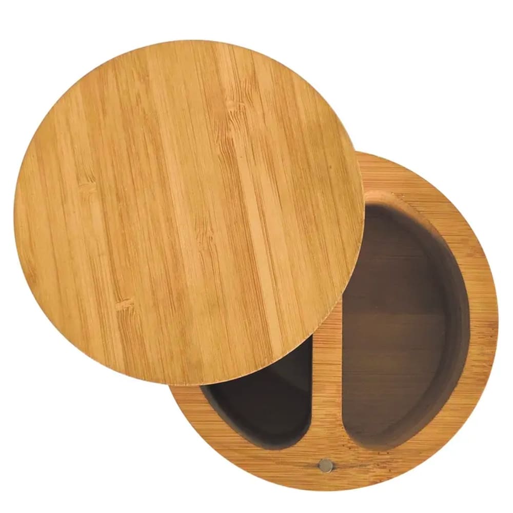 Pot à sel et poivre bambou 12x12x6cm - Maisons du Monde