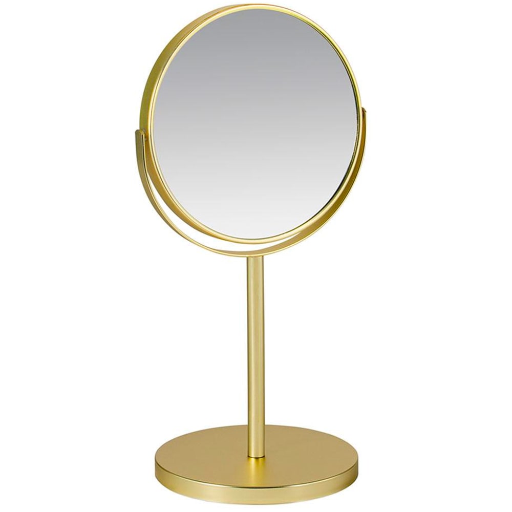 Miroir grossissant x5 double face en métal doré - Maisons du Monde