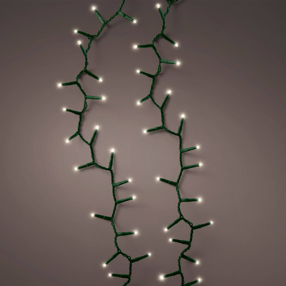 Luces para árbol de navidad 1000 led blanco cálido, l 2250 cm