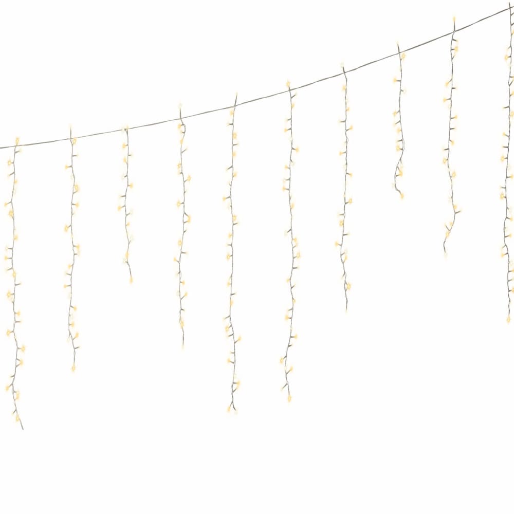 Mobili Rebecca Lichtervorhang mit 256 LED, L 375 cm, warmweiß - Pvc - Polyvinlychlorid Festliche Dekoration