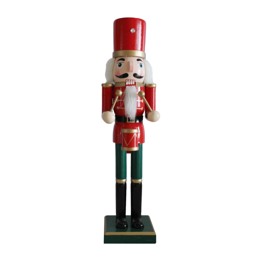 Casse-noisette statuette de Noël en bois avec chapeau noir H 35 cm Casse-noisette statuette de Noël en bois avec chapeau noir H 35 cm