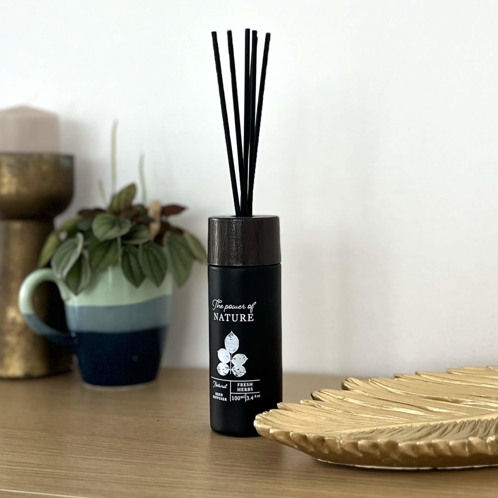 Diffuseur d’ambiance avec bâtonnets parfum herbes fraîches - Maisons du Monde
