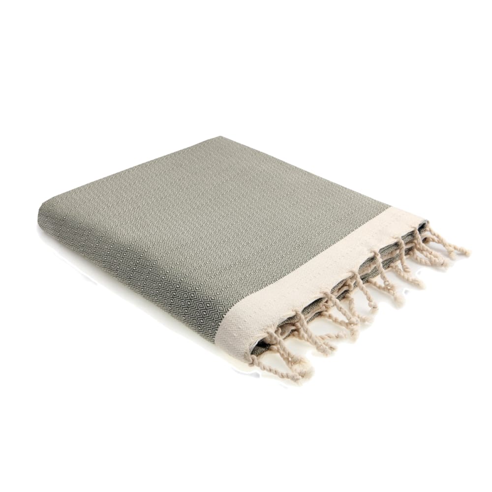 Febronie Plaid aus Baumwolle olivgrün style classic chic Öko-Tex Zertifikat - Baumwolle