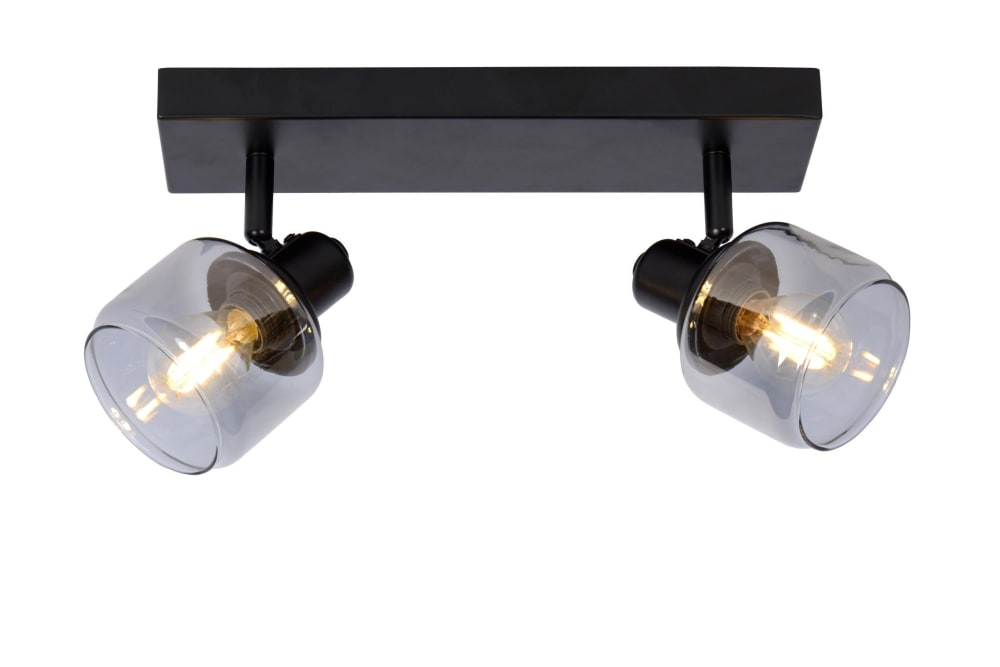 Lucide Deckenstrahler aus Metall 2xE14, schwarz style modern - Metall