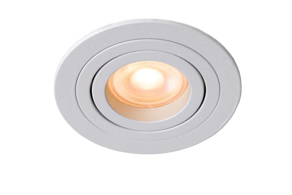Lucide Einbaustrahler aus Aluminium 1xGU10 (MR16), weiß style modern - Metall