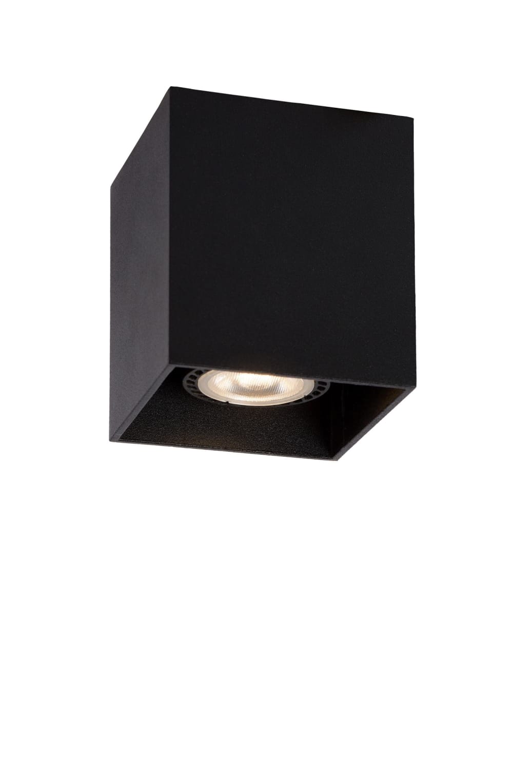 Lucide Deckenstrahler aus Aluminium 1xGU10 (MR16), schwarz style modern - Metall