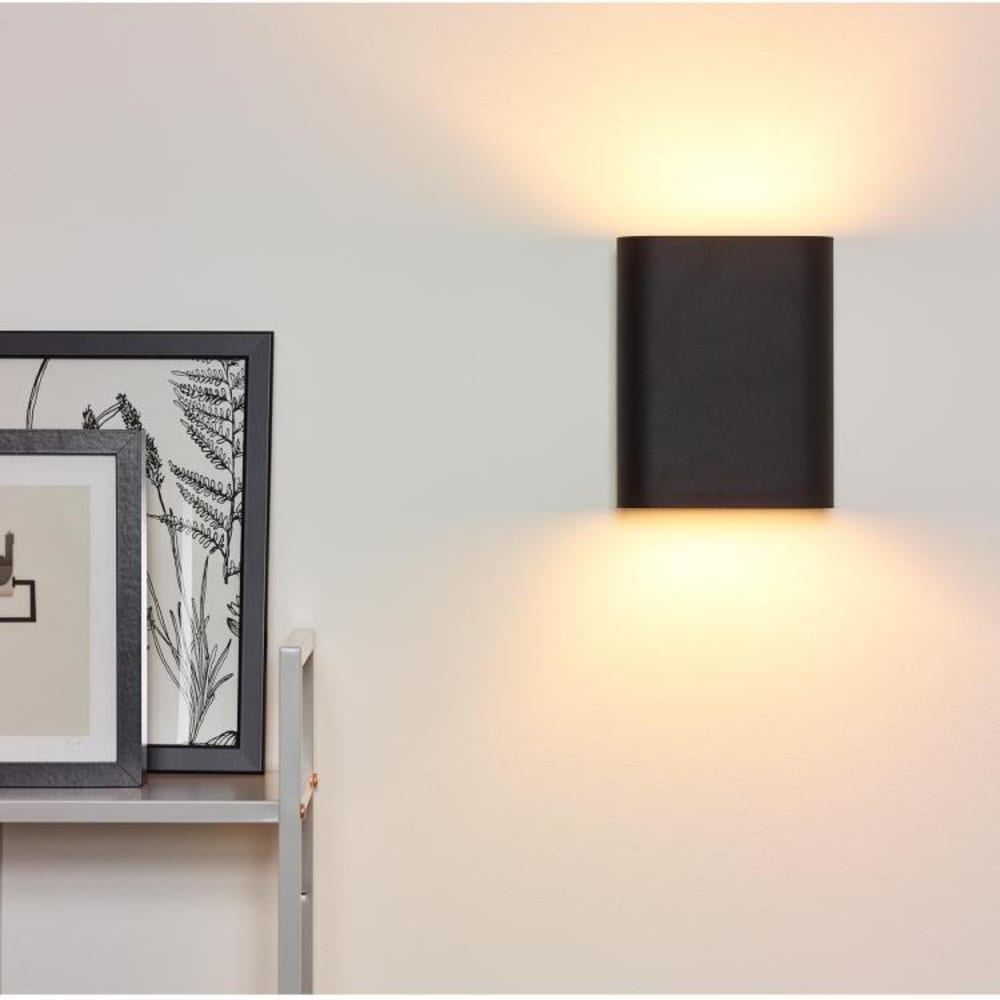 Applique en aluminium h20cm noir - Maisons du Monde