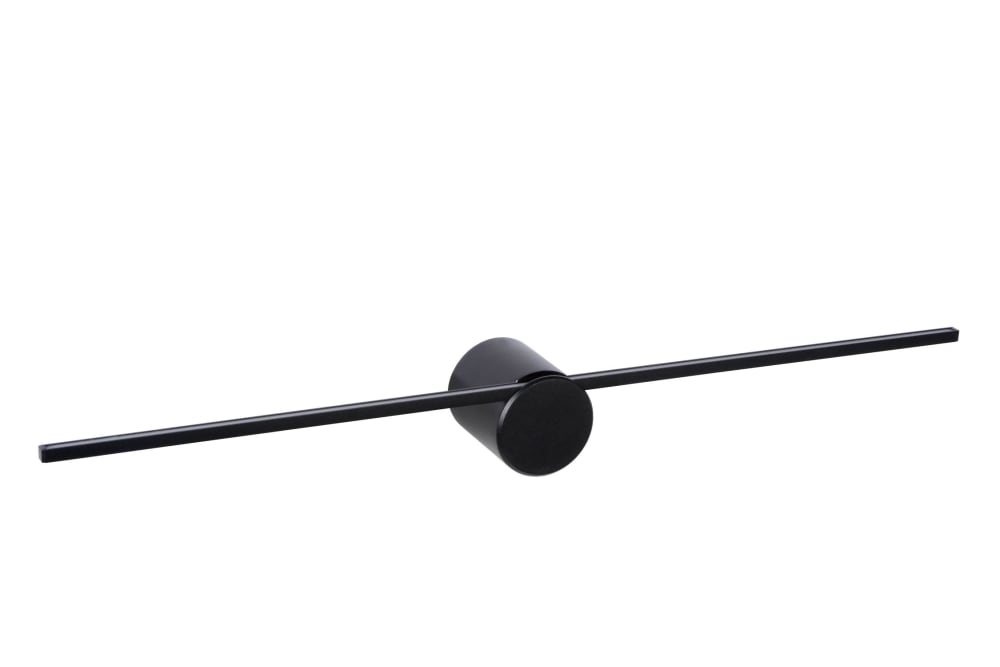 Applique murale led salle de bain métal l60cm noir - Maisons du Monde