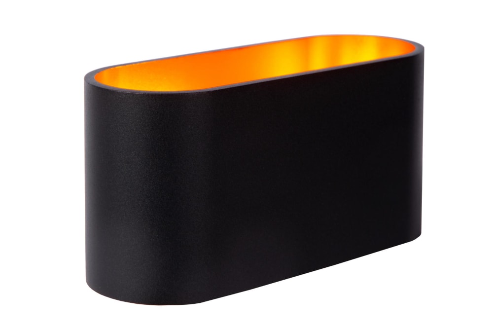 lampara de pared de aluminio 1xg9 negro