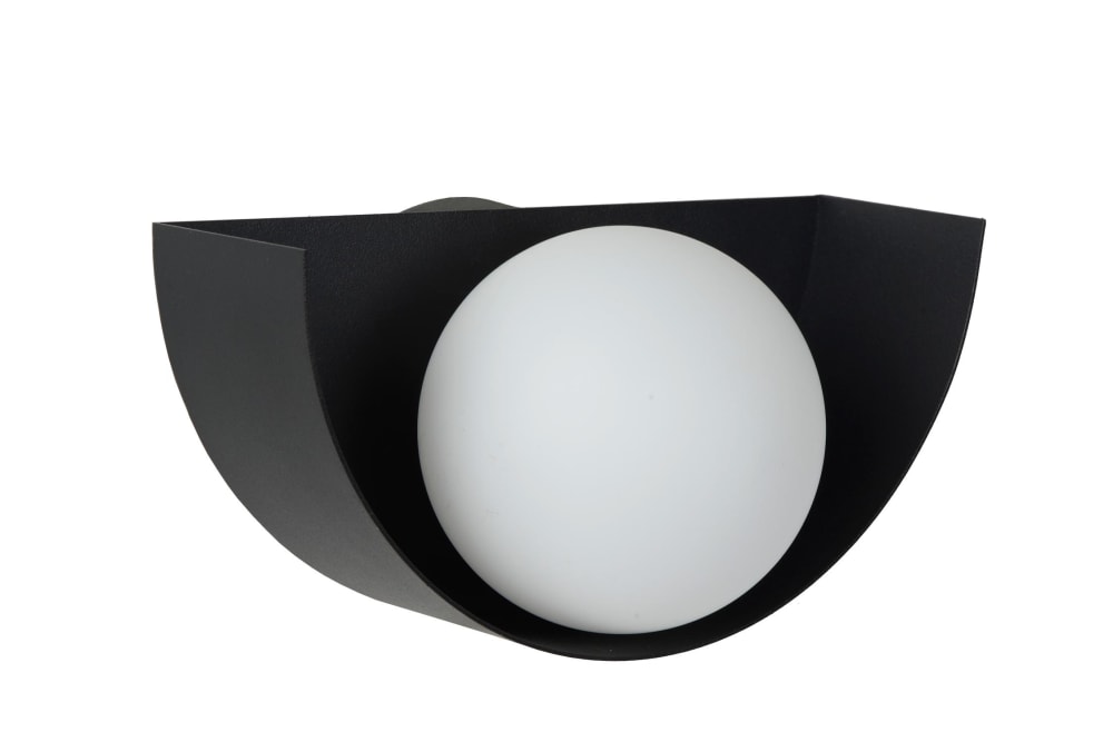 Applique murale métal verre l21cm noir - Maisons du Monde