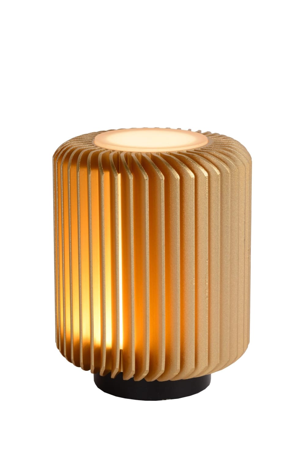 Lucide Tischlampe aus Aluminium mit 1 integrierten LED, mattes gold / messing style modern Mehrfarbig Metall