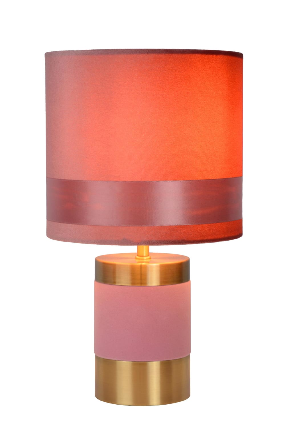 Lucide Tischlampe aus Metall 1xE14, rosa style vintage - Metall