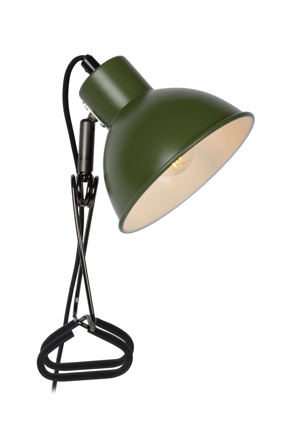 Lucide Klemmleuchte aus Stahl 1xE27, grün style modern - Metall