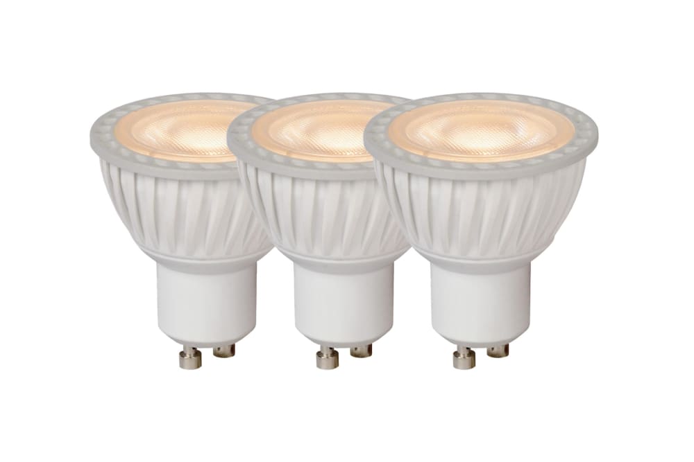 Lucide Led Lampe aus Kunststoff 3xGU10 (MR16), weiß style modern - Pvc - Polyvinlychlorid