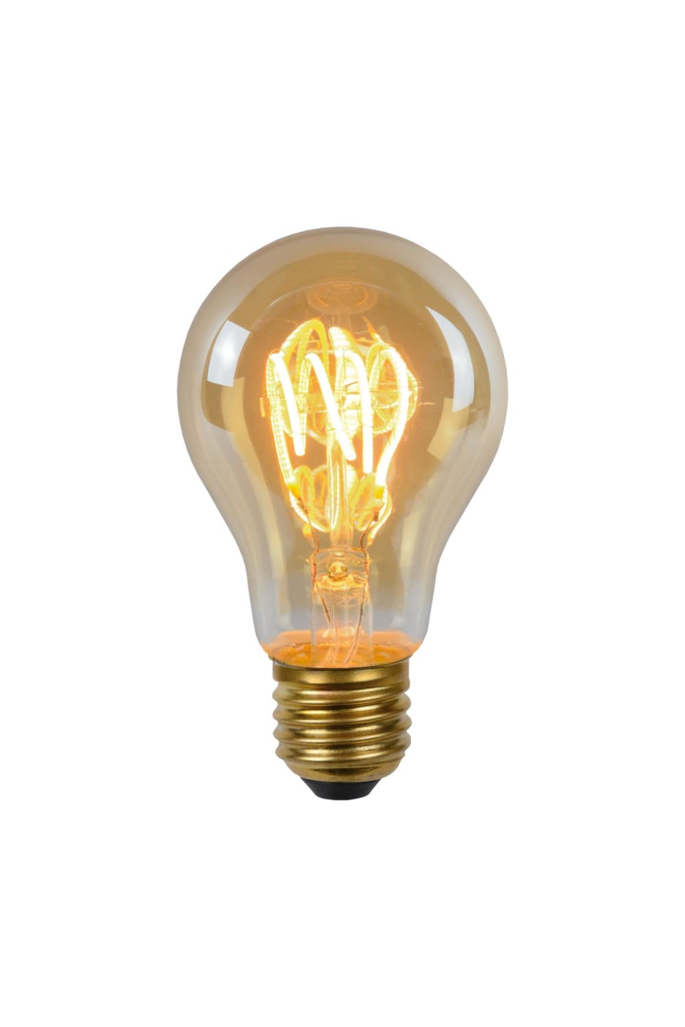 Lucide Glühfadenlampe aus Glas 1xE27, amber style vintage orange Glas