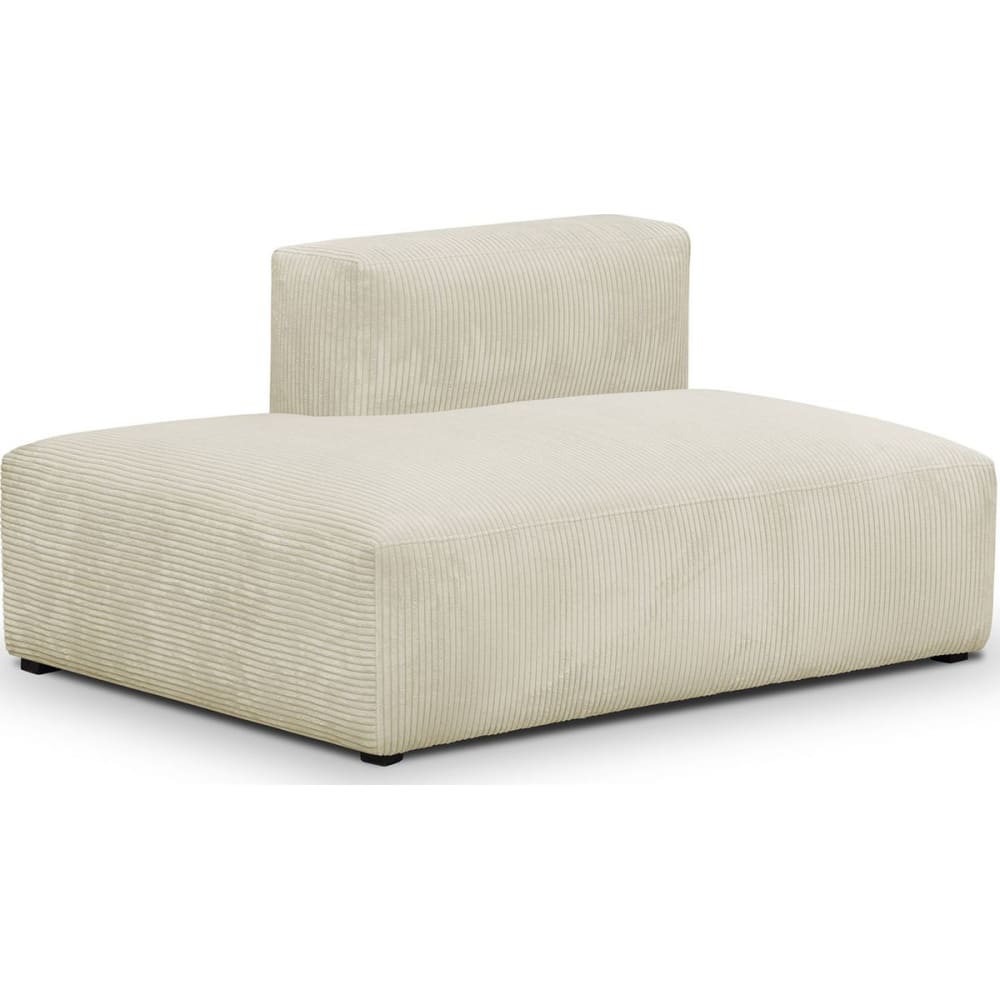 Module d'angle ouvert à gauche 2 places en velours côtelé beige - Maisons du Monde