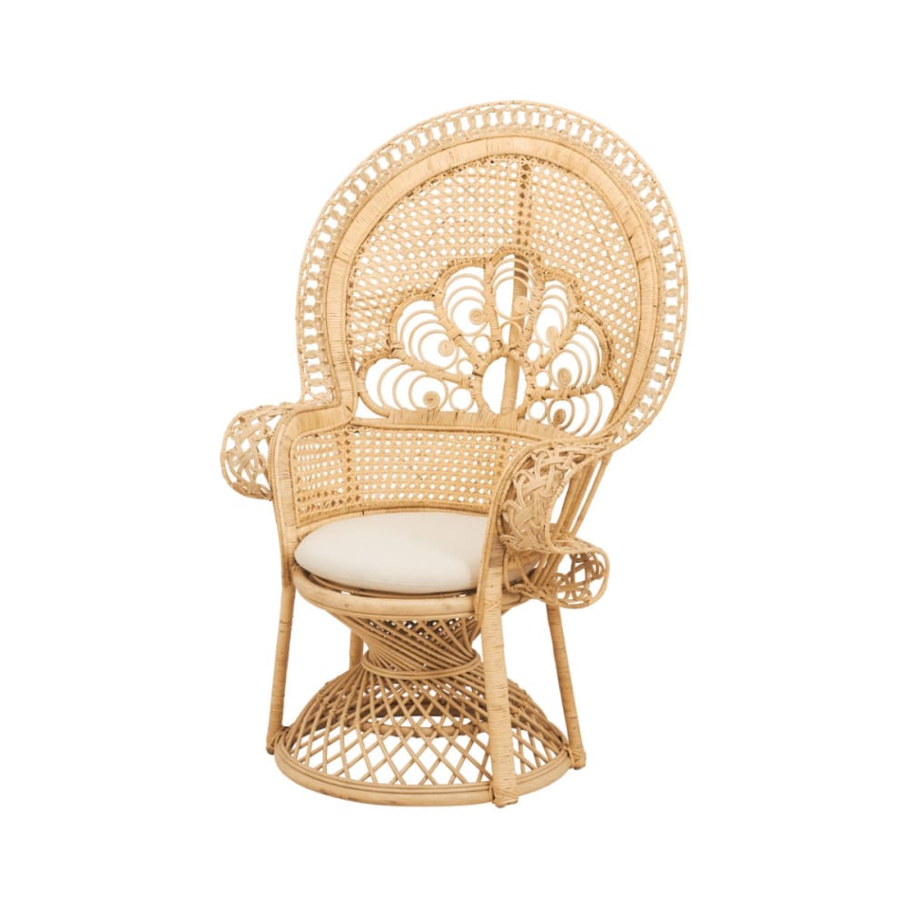 fauteuil en rotin naturel