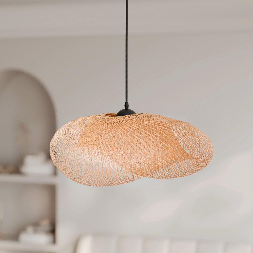Suspension en bambou naturel d60 cm — vue 3