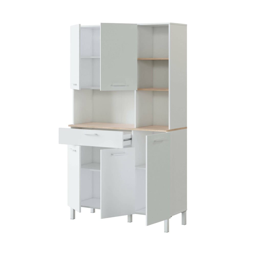 buffet\ effet bois beige,