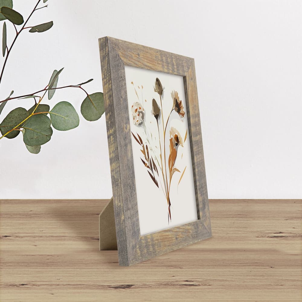 Cadre photo brun 13x18 cm résine recyclée — vue 3