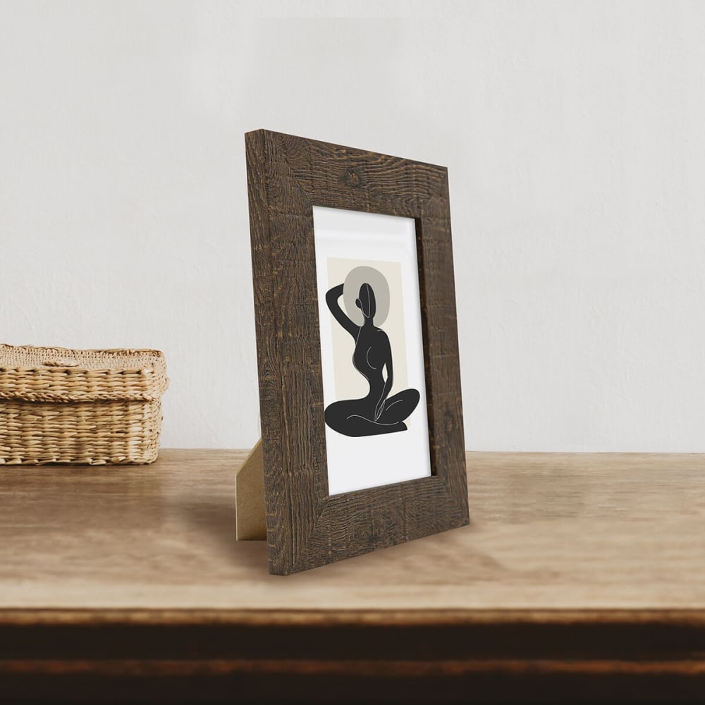 Cadre photo effet bois 10x15 cm résine recyclée — vue 3