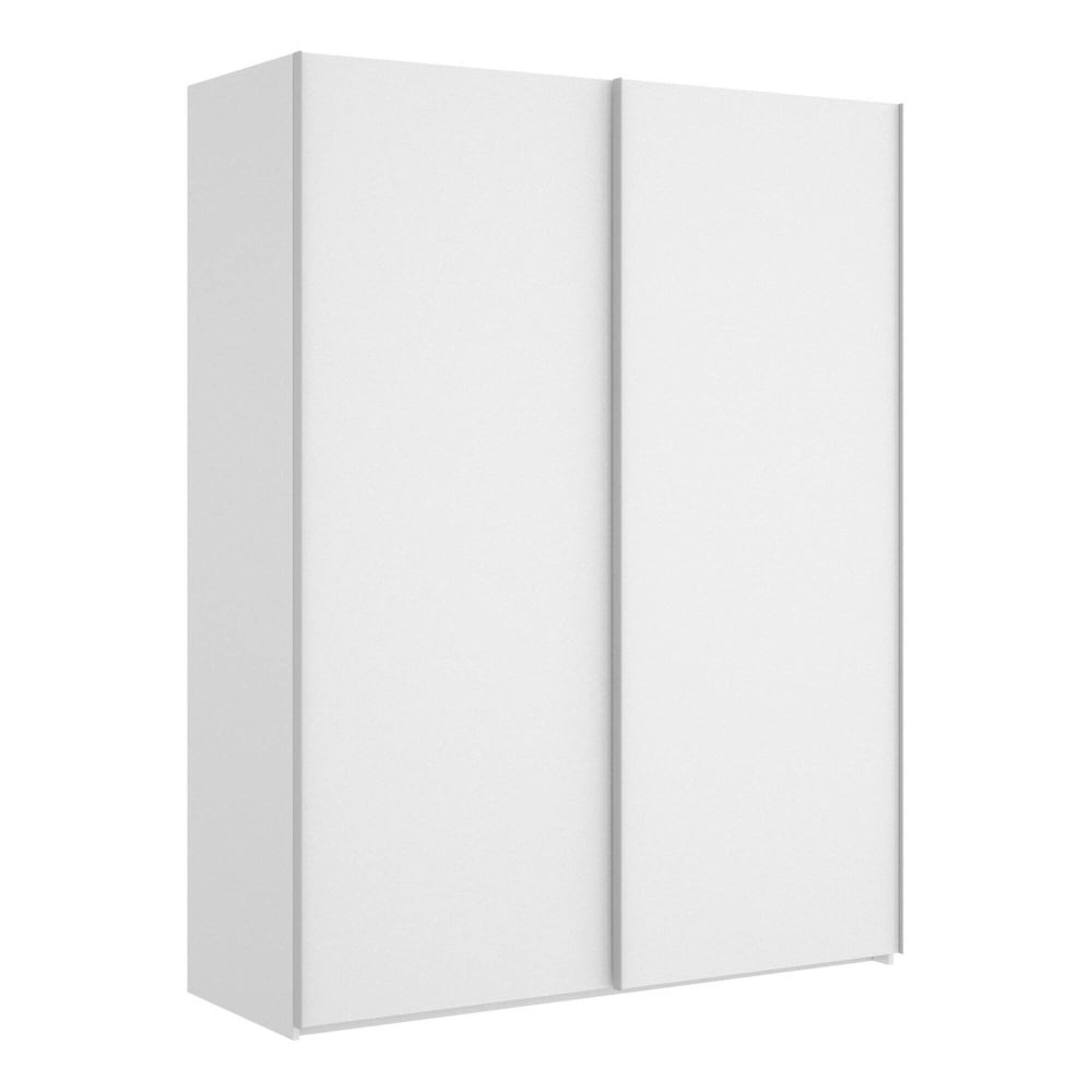 Dmora Zweitüriger Kleiderschrank mit weißem Holzeffekt, 217 x 65 x 204 cm style modern - Holz