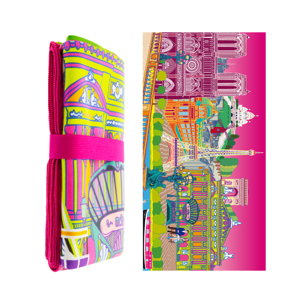 Serviette microfibre   polyester 75 x 0 x 150 cm - Maisons du Monde