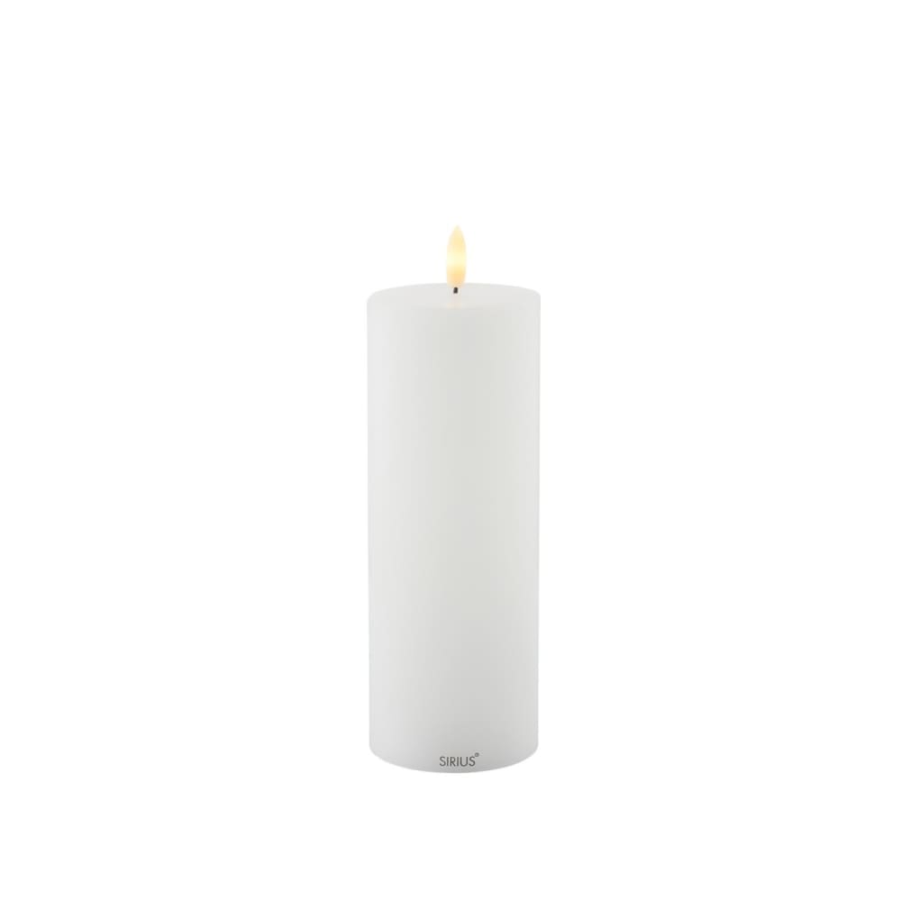 Sirius Bougie led sille d 7cm rechargeable Blanc Cire