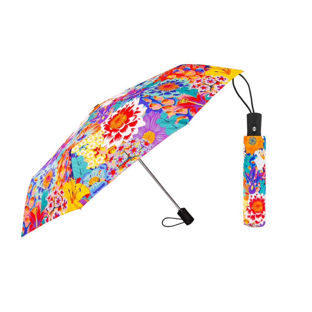 Pylones Parapluie pliant bleu aluminium 4 x 4 x 29 cm Multicolore Pvc - Poly Chlorure De Vinyle