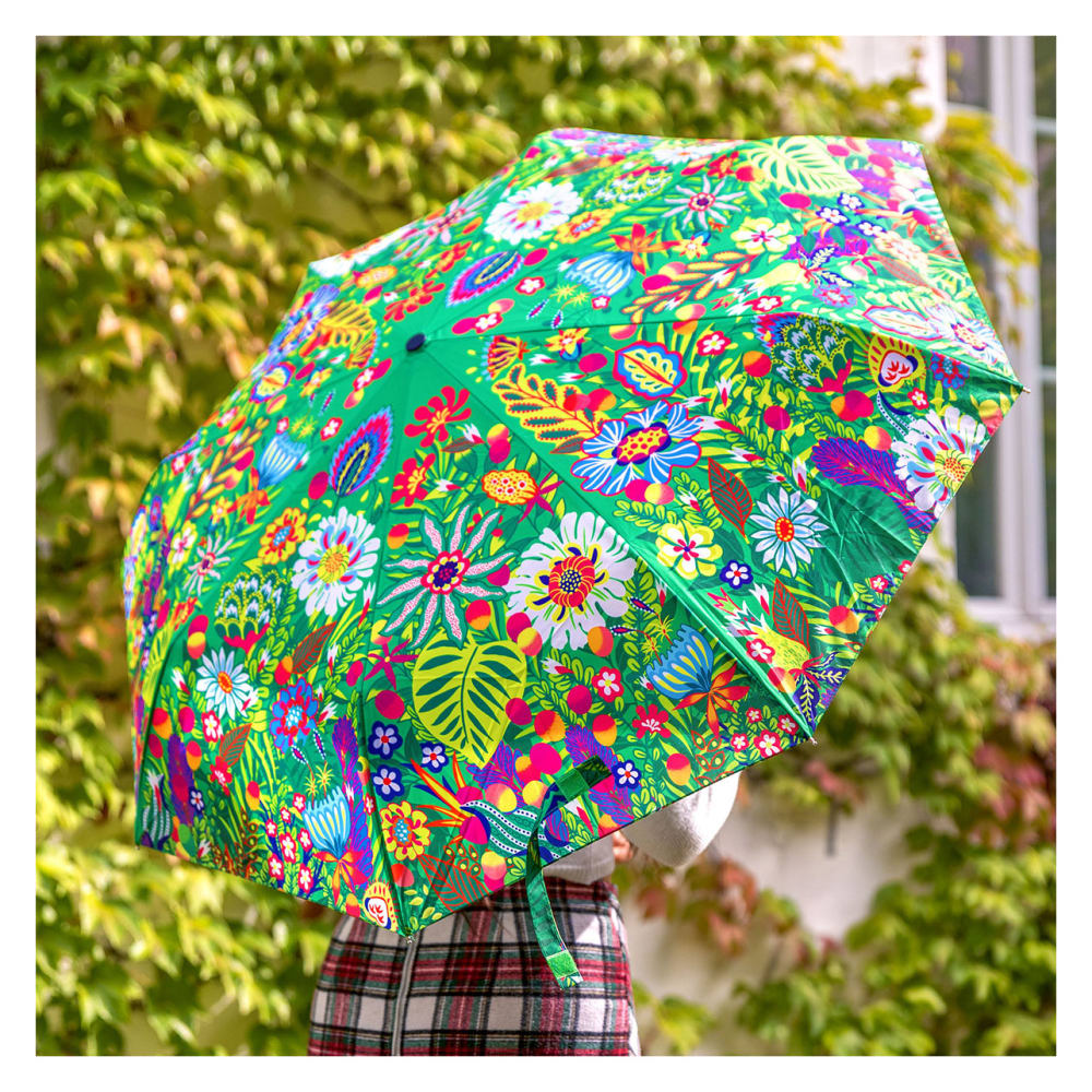 Parapluie pliant vert fibre de verre 4 x 4 x 29 cm - Maisons du Monde
