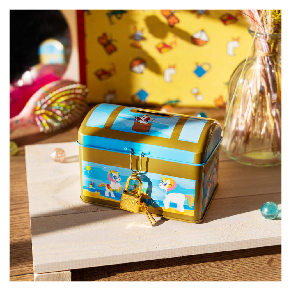 Tirelire  multicolore fer 11 x 7 x 7 cm - Maisons du Monde