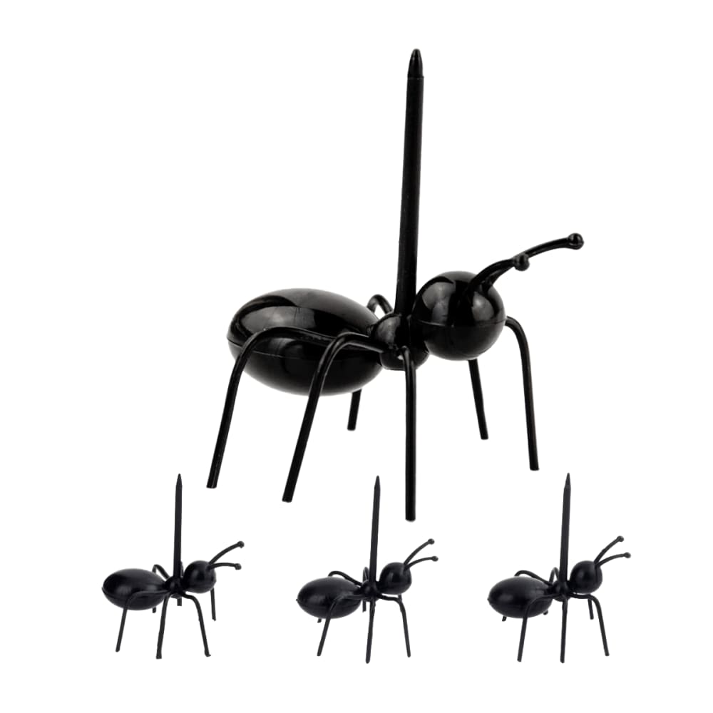 Pylones Set de 20 pics apéritif fourmis Noir Pes - Polyester