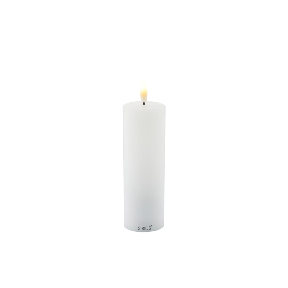 Sirius Bougie led sille d 5cm rechargeable Blanc Cire