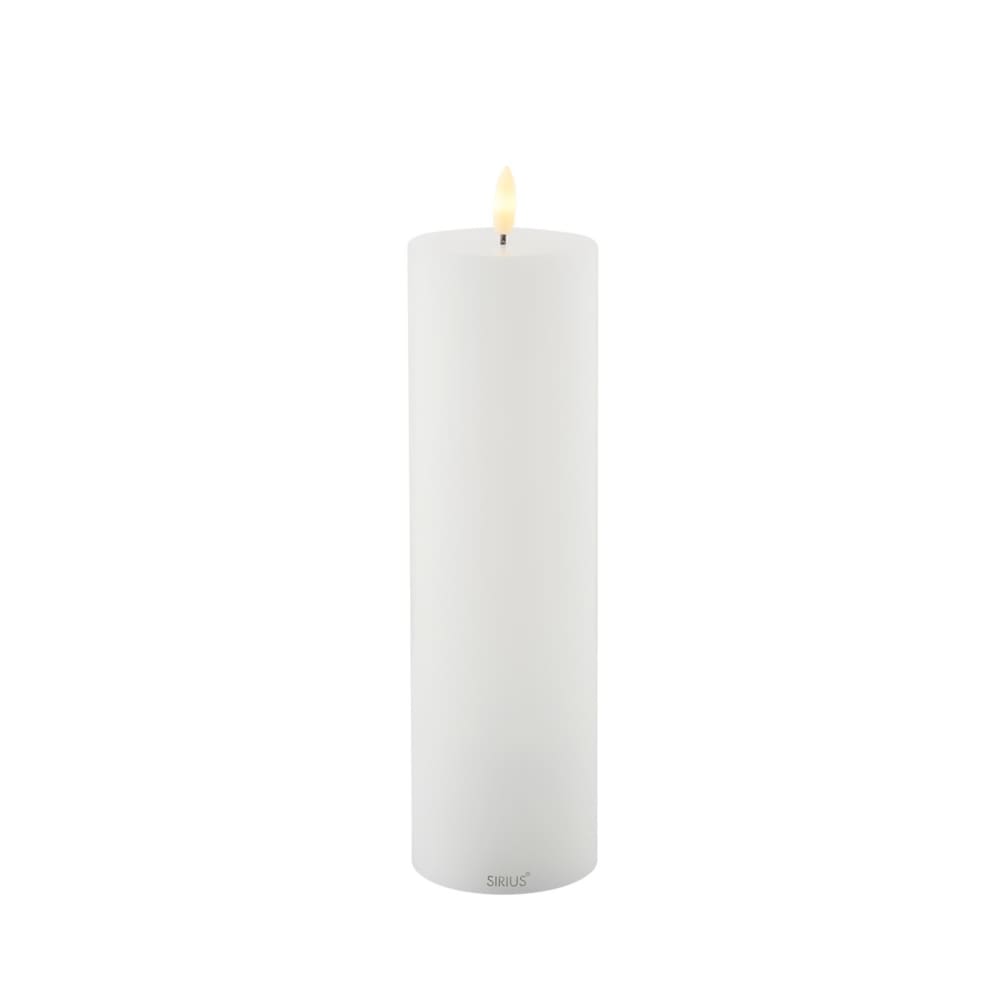 Sirius Bougie led sille d 7cm rechargeable Blanc Cire