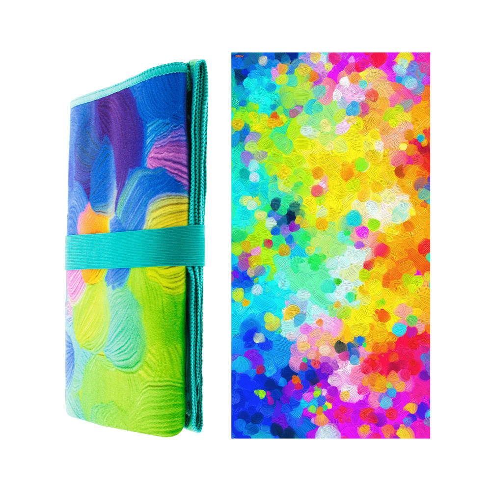 Serviette microfibre  multicolore polyester 75 x 0 x 150 cm