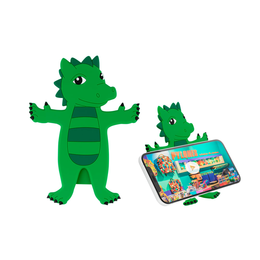 Support téléphone bureau Dragon Vert silicone 18 x 0 x 11 cm