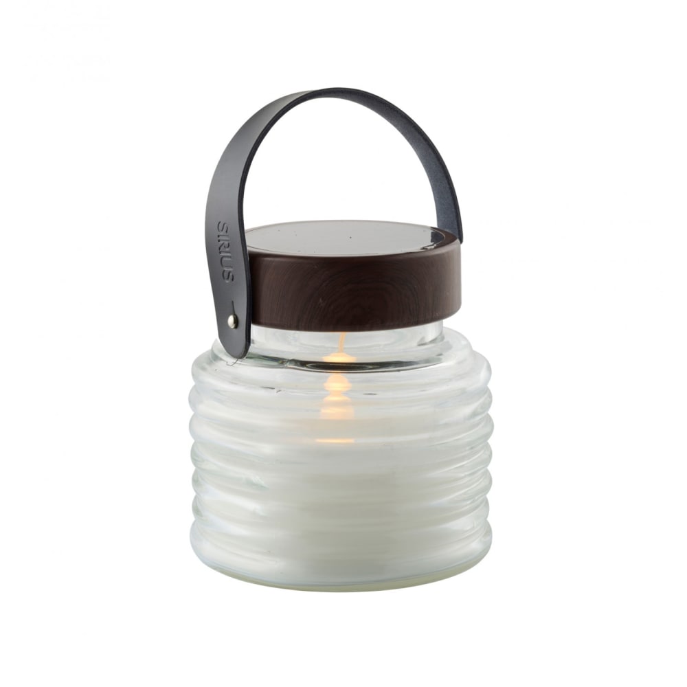 Sirius Lanterne solaire led aston h 12cm Transparent Verre