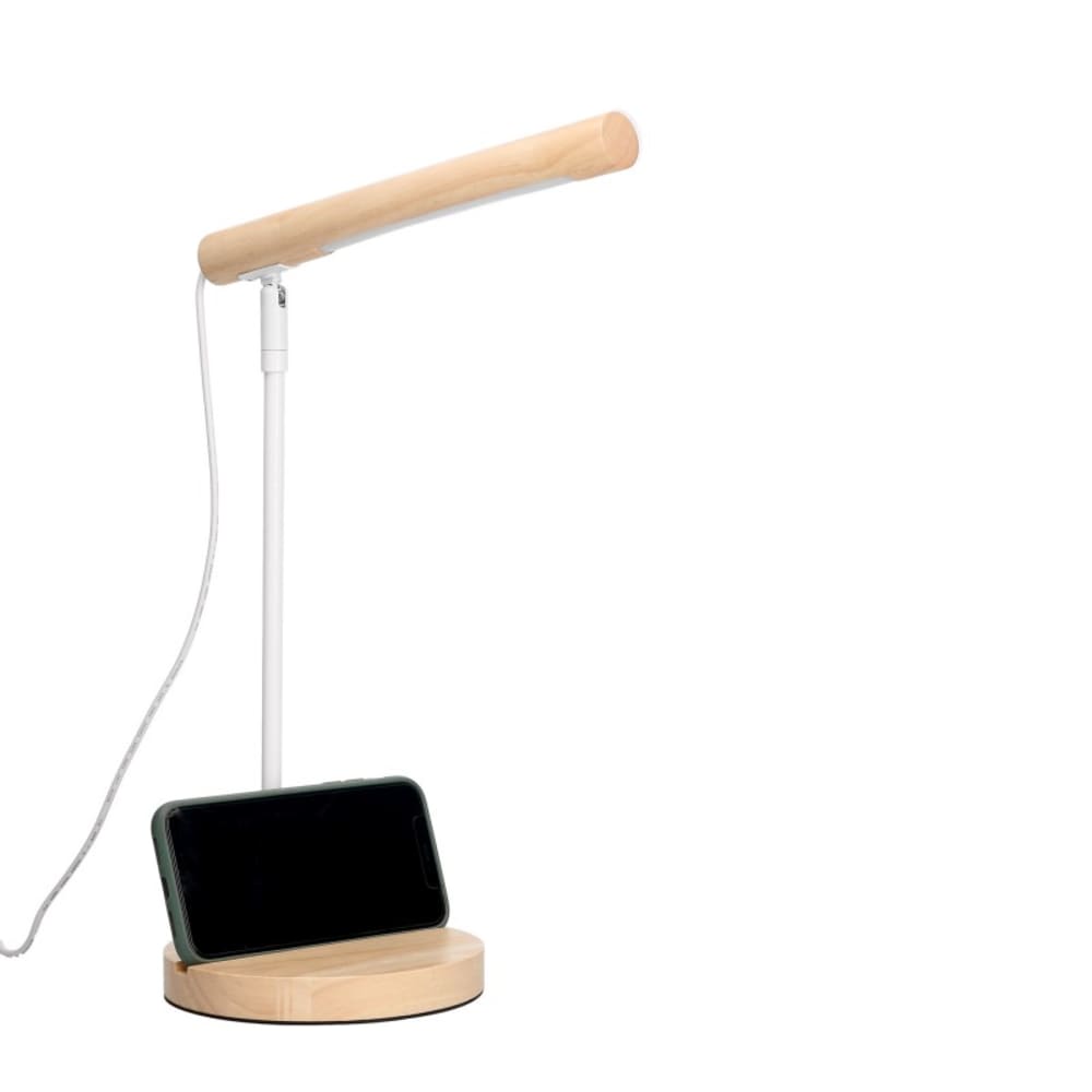 Lampe de bureau LED en bois 36x25x15 — vue 4