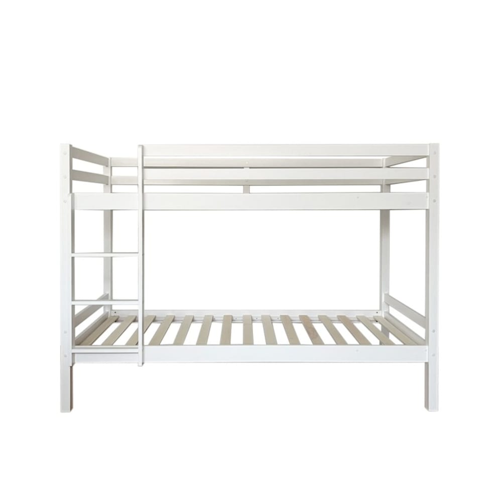 Lit superposé en bois blanc 144x202x98cm