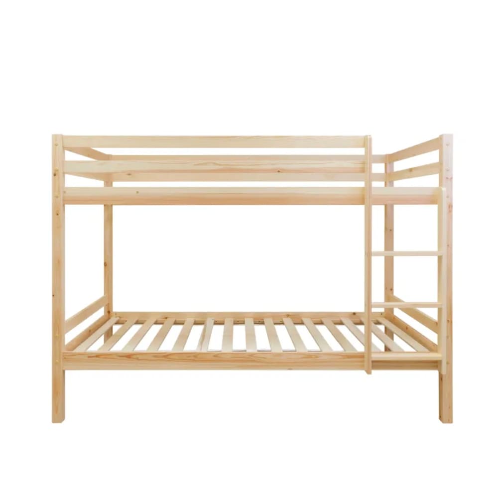 Lit superposé en bois marron 90x190/90x190 cm